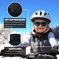 VigorGlove Kids Running Thermal Fleece Touch Screen Gloves Black Size S