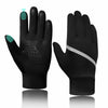 VigorGlove Kids Running Thermal Fleece Touch Screen Gloves Black Size S