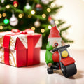 NANAOUS Biker Gnomes Motorcycle Statue 3.9in Funny Garden Decor Resin Figurine