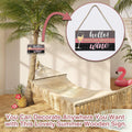Welcome Sign Autumn Decor Football Season Fall Door Hanger Outdoor Porch