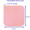 Extra Thick Reusable Microfiber Makeup Remover Cloths 10 Pack Pink Gift Box