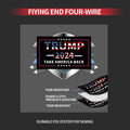 Trump 2024 Flag 3x5 Double Sided 3 Ply UV Resistant Black Brass Grommets