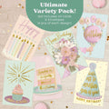 Birthday Cards Assortment Women Gold Foil 4x6 Envelopes 24 Pack