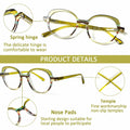 VisiWell Reading Glasses Women Blue Light Blocking 5 Pack 1.50 Mix Colors