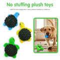 Aqezd Turtle Dog Squeaky Toy 2-in-1 Plush Rubber Core Small Breed