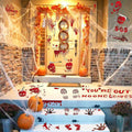 RUOKEXIN Halloween Window Clings & Wall Decals Bloody Handprint 9 Sheets