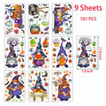 RUOKEXIN Halloween Window Stickers 101 Pcs Double-Sided Removable Decals