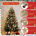 Hollowfly Mini Star Christmas Tree Topper Pearl Black 10 Inch