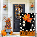 Halloween Garden Flag 12x18in Double Sided Black Cat Yard Outdoor Decor