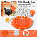Chicken Shredder Tool Twist Large 10" with Brush Orange BPA Free Ergonomic