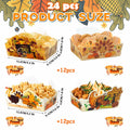 Thanksgiving Disposable Snack Bowls 24pcs Autumn Theme Party Supplies