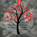 60th Anniversary Acrylic Ornament for Him Her Couples Wedding Gift