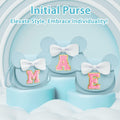 OYLOLA Toddler Girls Purse Initial Birthday Gift Blue X Ages 3-8