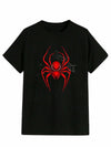 RoseSeek Boys Letter Graphic Crewneck Tee Black Red Size 11