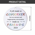 BEST Canvas Wall Art Funny Christmas Ornaments 2023 Gifts for Coworkers