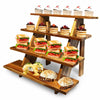 Cloud Maison Acacia Wood 4 Tier Display Stand Rustic Brown Versatile