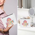 Sldpngo 17th Birthday Makeup Bag Cosmetic Pouch Girls Pink
