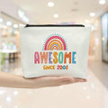 Sldpngo 17th Birthday Makeup Bag Cosmetic Pouch Girls Pink