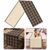 Buffalo Plaid Cotton Table Runner Reversible Red Green 14x84 Inch
