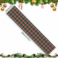 Buffalo Plaid Cotton Table Runner Reversible Red Green 14x84 Inch