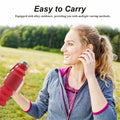 Mitour Collapsible Silicone Water Bottle 550ml Red BPA Free Foldable Reusable