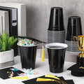 Jingmore Graduation Gift Box 30 Set 16oz Black Plastic Cups Graduation Cap