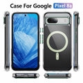 Coccoee Google Pixel 8A Case Magnetic Slim Shockproof Light Green Cover