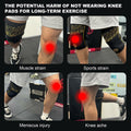 POWER GUIDANCE Fitness Knee Wraps 5mm Thickness 2 Pack Size M
