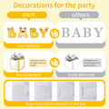 Onteftshop Baby Boxes Letters Party Decorations Transparent Gold 4pcs