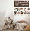 Gaoikerr Grandma's Brag Board Picture Frame Gift Black Grandkids Display