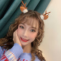 Christmas Reindeer Antlers Headband Pine Cone Hair Accessories Festive