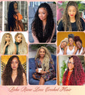 Goddess Locs Crochet Hair 12 Inch 8 Packs River Faux Locs 27/613# Size 12in