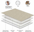 Waterproof Reversible Dog Blanket Leakproof 30x70 Brown Khaki Size 30x70
