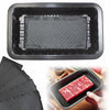 Ubierta Black Plastic Meat Trays with Absorbent Pads 8x5x1.3in 10 Sets