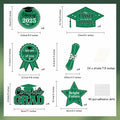 JOYMEMO Graduation Party Centerpiece Sticks 24pcs Teal Black 2025