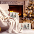 LUKIPOM Christmas Tree Lumbar Pillow Cover 20x12 Green 1 Count