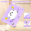 TOMORRY iPad Pro 11 Inch Case 2024 M4 5th Gen Purple with Screen Protector