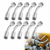 10 pcs Hydraulic 5/16" Hose x 3/4" JIC 37° Female 90° Elbow Fittings
