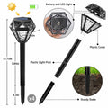 Ouddy Decor Solar Outdoor Waterproof LED Garden Lights Cool White 4 Pack