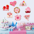 Arosche Mothers Day Yard Signs 8pcs with Stakes Outdoor Party Decorations