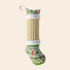 FuneeTop Interactive Cat Kicker Toy Stocking Shape 12'' Natural Sisal Red
