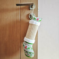 FuneeTop Interactive Cat Kicker Toy Stocking Shape 12'' Natural Sisal Red