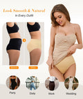 SIMIYA Shapewear Tummy Control Mid Waist Trainer Briefs Size 3XL