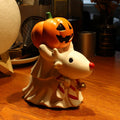 UHIWALKER Christmas Reindeer Figurine Pumpkin Home Garden Decor 0.88lb