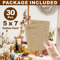 Praft Paper Baby Shower Game Cards 30 Pcs Double-Sided Fill In A06