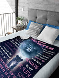 Yutrrpe Daughter Gift Blanket from Dad Lightweight Flannel for Bed & Sofa 60X50