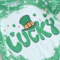 FYBITBO Toddler Baby Girl St Patricks Day Clover T Shirt Bell Bottoms 18-24M