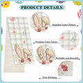 Watercolour Linen Easter Table Runner Spring Holiday Decor 13x72 Inch
