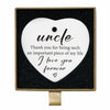 Uncle Gifts Heart Ceramic Ornament Sign Christmas Birthday Gift