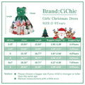 Cichic Girls Santa Christmas Dress Sleeveless Green Size 2T 3T